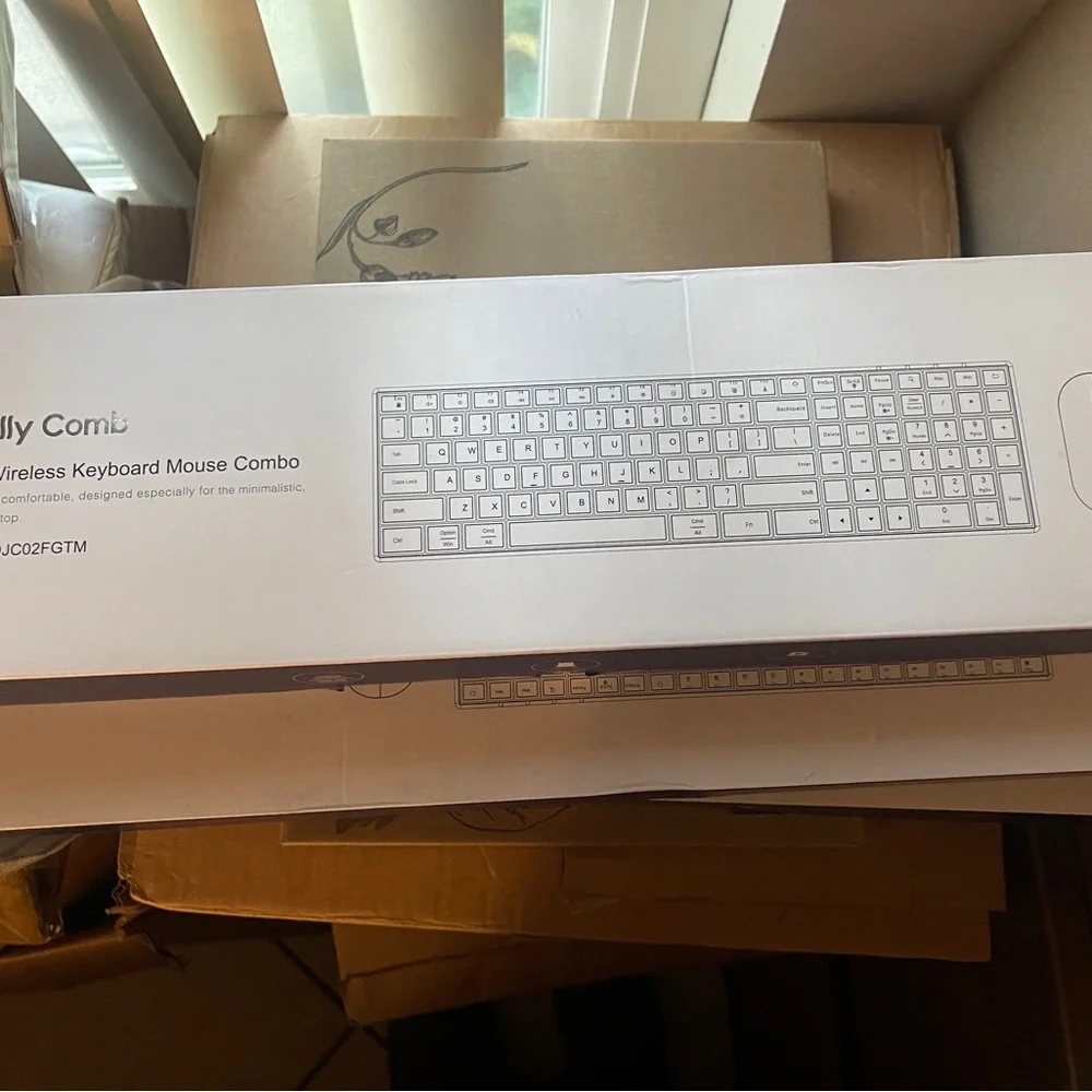 Jelly Comb Blacklit Wireless Keyboard and Mouse Combo